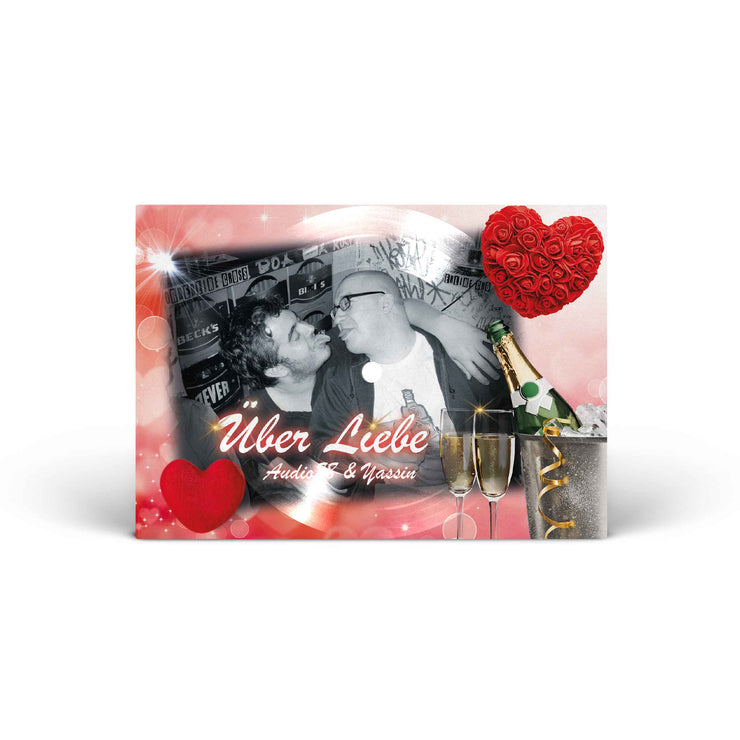 Über Liebe (Vinyl Postkarte)